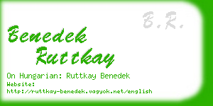benedek ruttkay business card